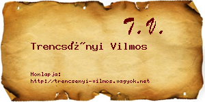 Trencsényi Vilmos névjegykártya